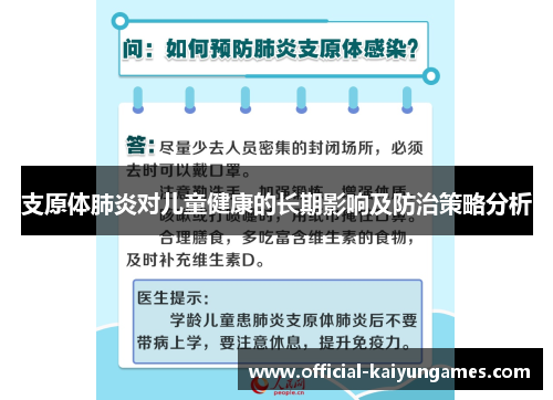 支原体肺炎对儿童健康的长期影响及防治策略分析