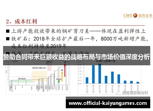 赞助合同带来巨额收益的战略布局与市场价值深度分析